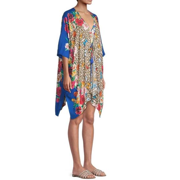 NEW JOHNNY WAS women's may flower kimono in multi - Picture 2 of 2